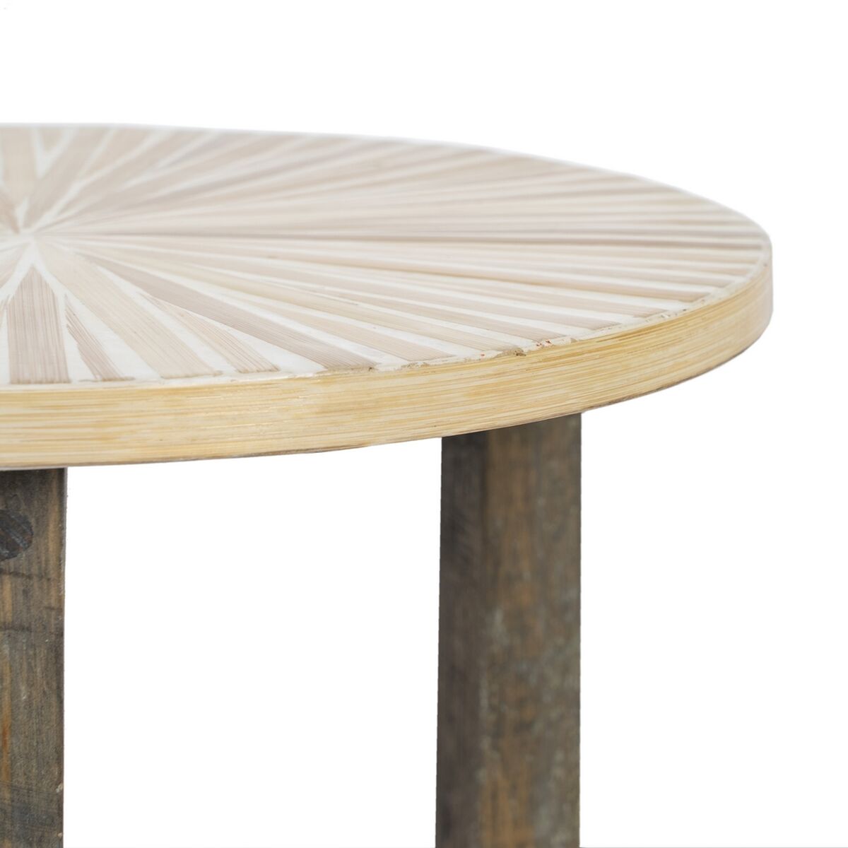 Sidebord Beige Bambus 40 x 40 x 45 cm Tre MDF